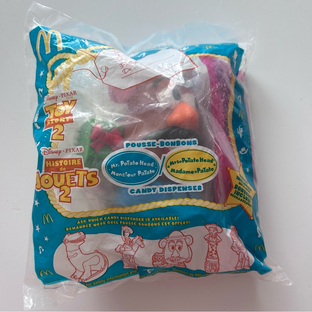 McDonald's Pixar Disney Mr. Potato Head Toy Story 2 Candy Dispenser - Wonka’s